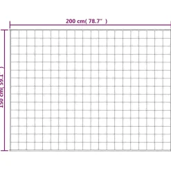 vidaXL Verzwaringsdeken 150x200 cm 11 kg stof grijs