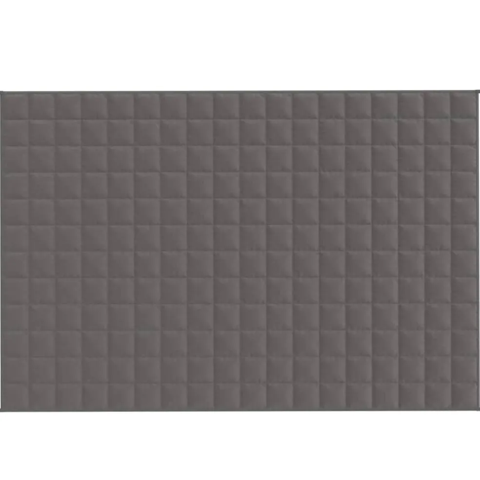 vidaXL Verzwaringsdeken 120x180 cm 5 kg stof grijs