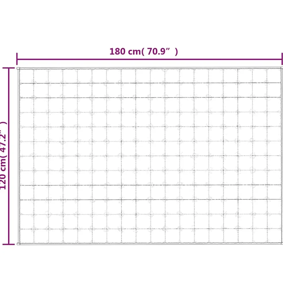 vidaXL Verzwaringsdeken 120x180 cm 5 kg stof grijs