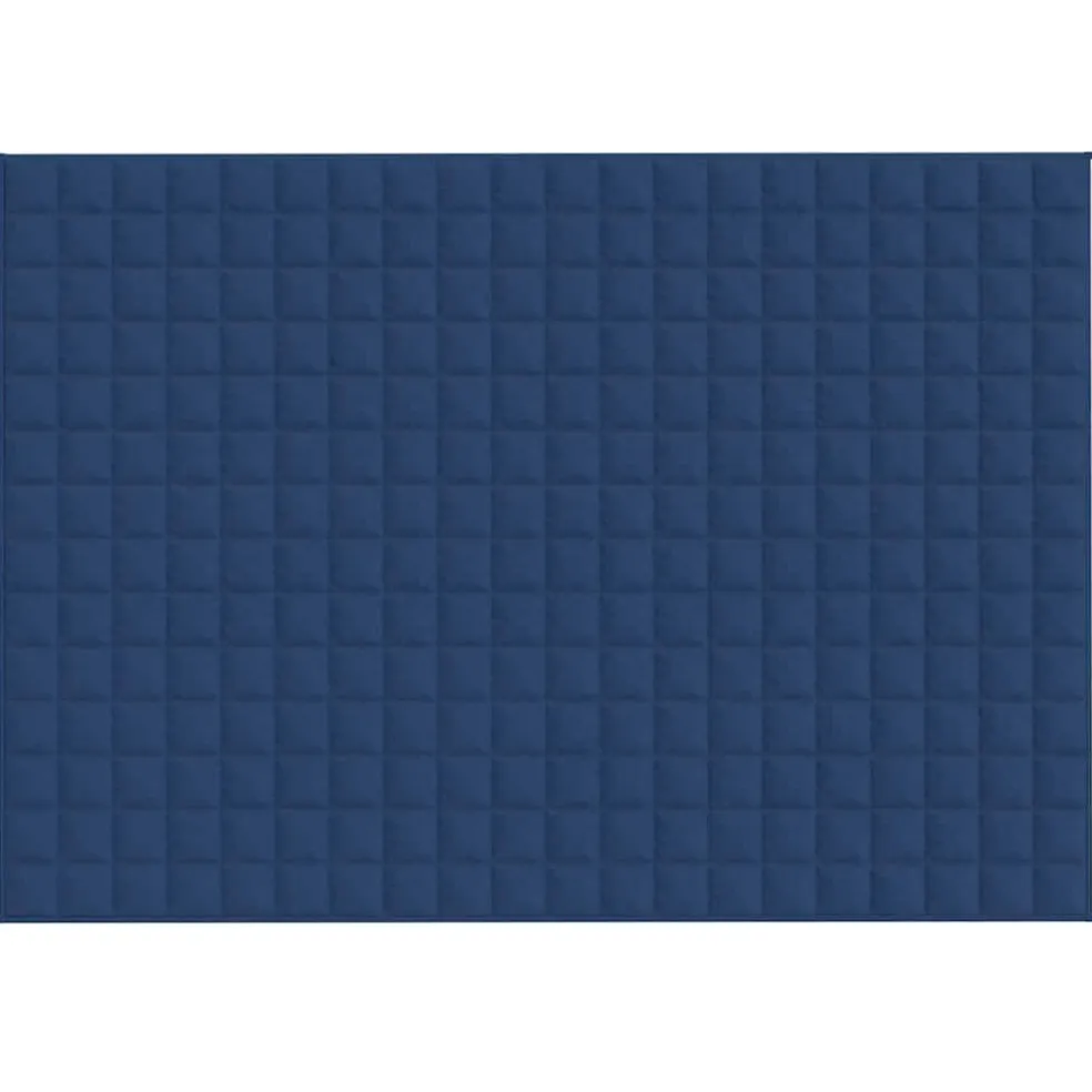 vidaXL Verzwaringsdeken 138x200 cm 10 kg stof blauw
