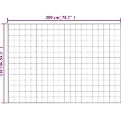 vidaXL Verzwaringsdeken 138x200 cm 10 kg stof blauw