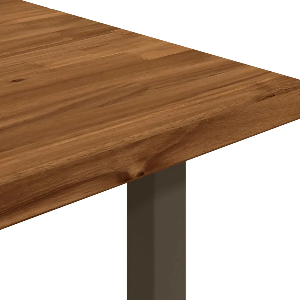 vidaXL Vierkante Eettafel 160 x 70 x 75 cm Massief Acaciahout Naturel