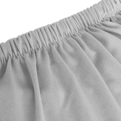 vidaXL Vierzitsbankhoes stretch polyester jersey grijs