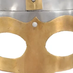 vidaXL Vikinghelm replica LARP staal zilverkleurig