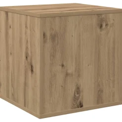 vidaXL Vinyl Album Doos Artisanaal eiken 37 x 36,5 x 38 cm