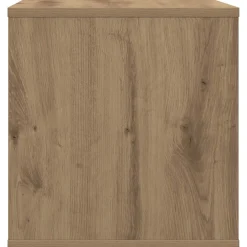 vidaXL Vinyl Album Doos Artisanaal eiken 37 x 36,5 x 38 cm