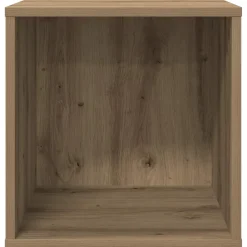 vidaXL Vinyl Album Doos Artisanaal eiken 37 x 36,5 x 38 cm