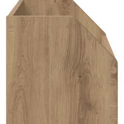 vidaXL Vinyl Album Doos Artisanaal eiken 38 x 30 x 29 cm Bewerkt hout