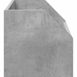 vidaXL Vinyl Album Doos Betongrijs 38 x 30 x 29 cm Bewerkt hout