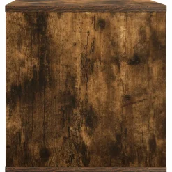 vidaXL Vinyl Album Doos Gerookt eiken 37 x 36,5 x 38 cm Bewerkt hout