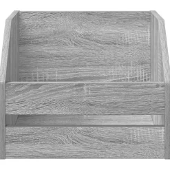 vidaXL Vinyl Album Doos Grijs Sonoma 38 x 30 x 29 cm Bewerkt hout