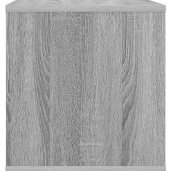 vidaXL Vinyl Album Doos Grijs Sonoma 37 x 36,5 x 38 cm Bewerkt hout