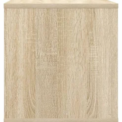 vidaXL Vinyl Album Doos Sonoma Eiken 37 x 36,5 x 38 cm Bewerkt hout