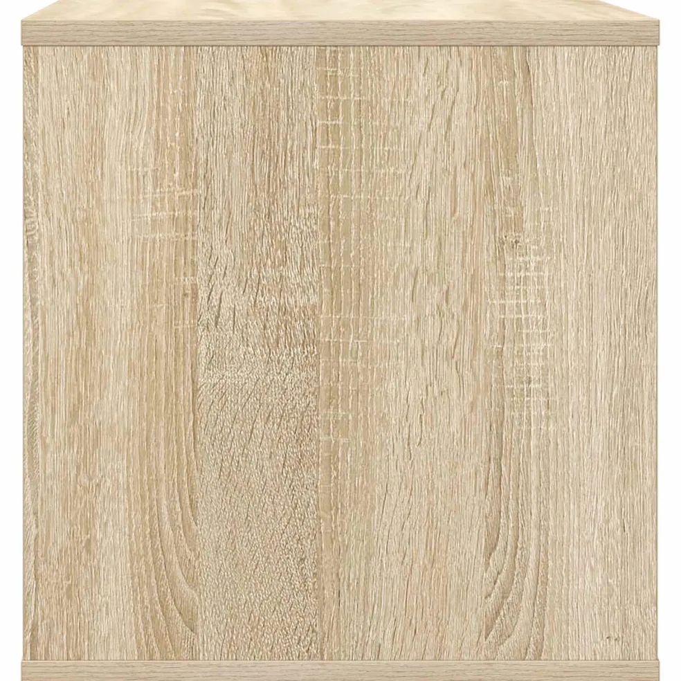 vidaXL Vinyl Album Doos Sonoma Eiken 37 x 36,5 x 38 cm Bewerkt hout