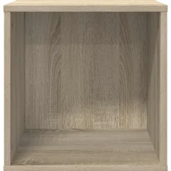 vidaXL Vinyl Album Doos Sonoma Eiken 37 x 36,5 x 38 cm Bewerkt hout