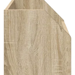 vidaXL Vinyl Album Doos Sonoma Eiken 38 x 30 x 29 cm Bewerkt hout