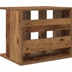 vidaXL Vinyl Platenspeler Opslag Oud hout 42 x 33 x 36 cm Bewerkt hout