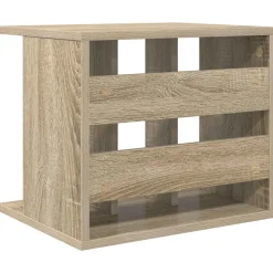 vidaXL Vinyl Platenspeler Opslag Sonoma Eiken 42 x 33 x 36 cm