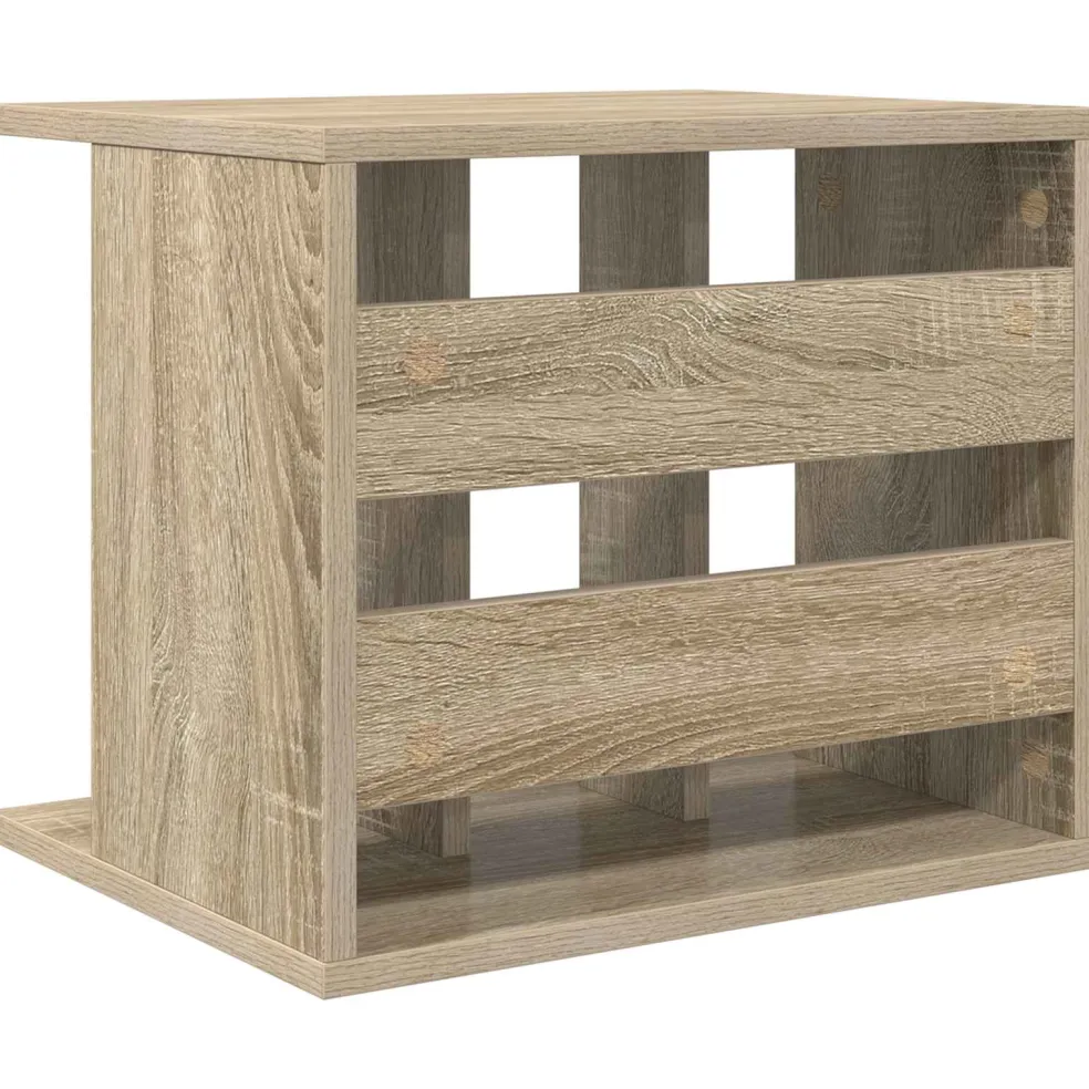 vidaXL Vinyl Platenspeler Opslag Sonoma Eiken 42 x 33 x 36 cm