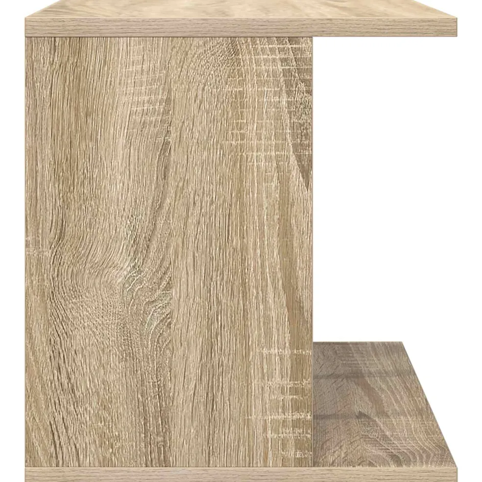 vidaXL Vinyl Platenspeler Opslag Sonoma Eiken 42 x 33 x 36 cm