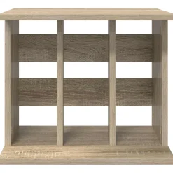 vidaXL Vinyl Platenspeler Opslag Sonoma Eiken 42 x 33 x 36 cm