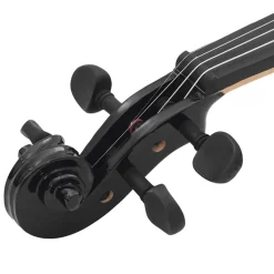 vidaXL Vioolset met strijkstok en kinsteun 4/4 zwart