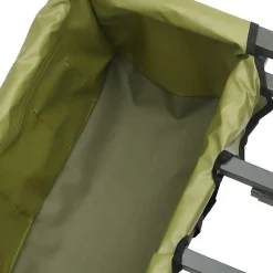 vidaXL Viskar met 2 wielen gepoedercoat staal groen