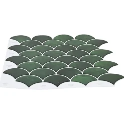 vidaXL Vis schaal tegel 10 st Donkergroen 30 x 30 cm