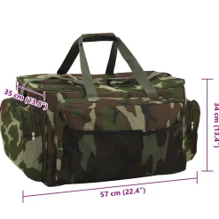 vidaXL Vistas waterdicht camouflage oxford stof groen