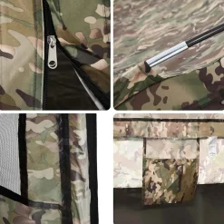 vidaXL Vistent 2-persoons waterdicht camouflage