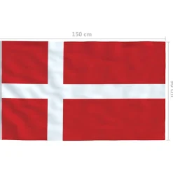 vidaXL Vlag Denemarken 90x150 cm