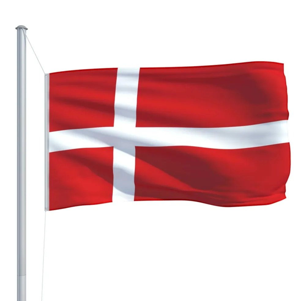 vidaXL Vlag Denemarken 90x150 cm