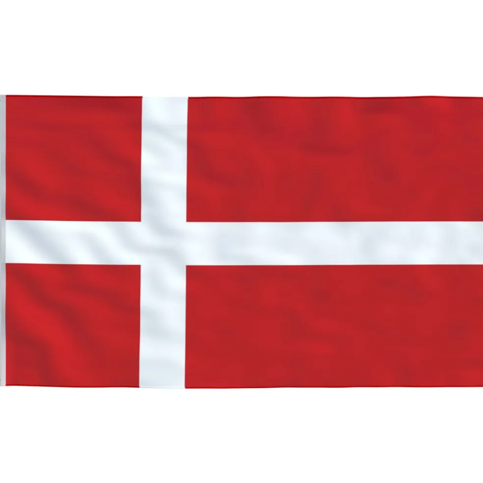 vidaXL Vlag Denemarken 90x150 cm