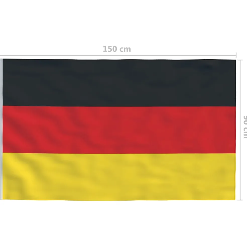 vidaXL Vlag Duitsland 90x150 cm
