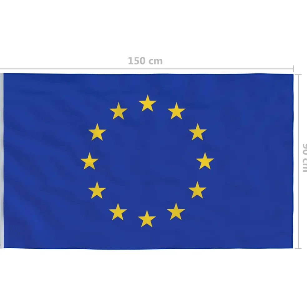 vidaXL Vlag Europa 90x150 cm