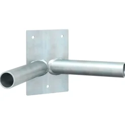 vidaXL Vlaggen Mast Houder Zilver 11,5 x 7,5 x 0,2 cm Staal