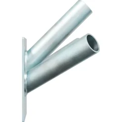 vidaXL Vlaggen Mast Houder Zilver 10,5 x 7,5 x 0,2 cm Staal