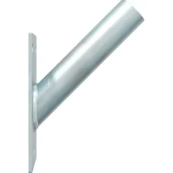 vidaXL Vlaggen Mast Houder Zilver 10,5 x 7,5 x 2,5 cm Staal