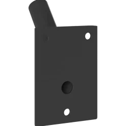 vidaXL Vlaggen Mast Houder Zwart 10,5 x 7,5 x 0,25 cm Staal
