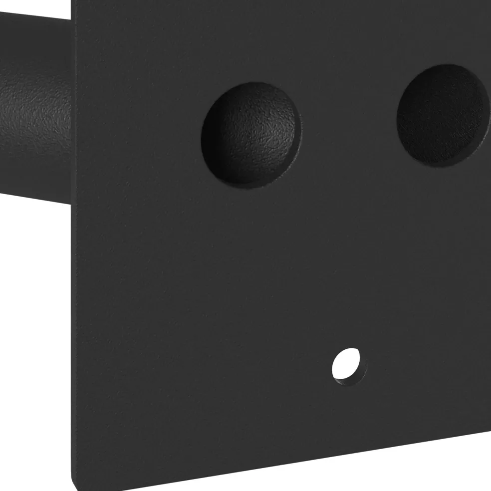 vidaXL Vlaggen Mast Houder Zwart 11,5 x 7,5 x 0,2 cm Staal
