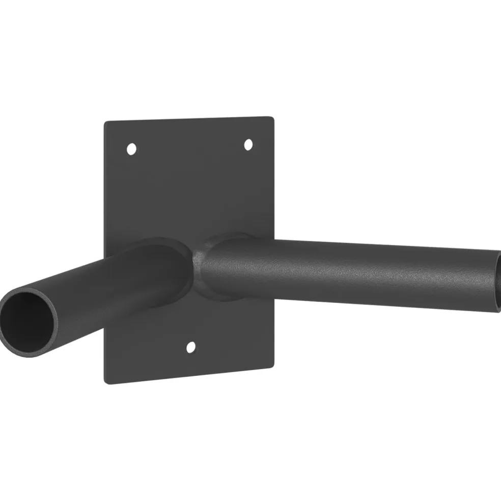 vidaXL Vlaggen Mast Houder Zwart 11,5 x 7,5 x 0,2 cm Staal