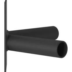 vidaXL Vlaggen Mast Houder Zwart 11,5 x 7,5 x 0,2 cm Staal