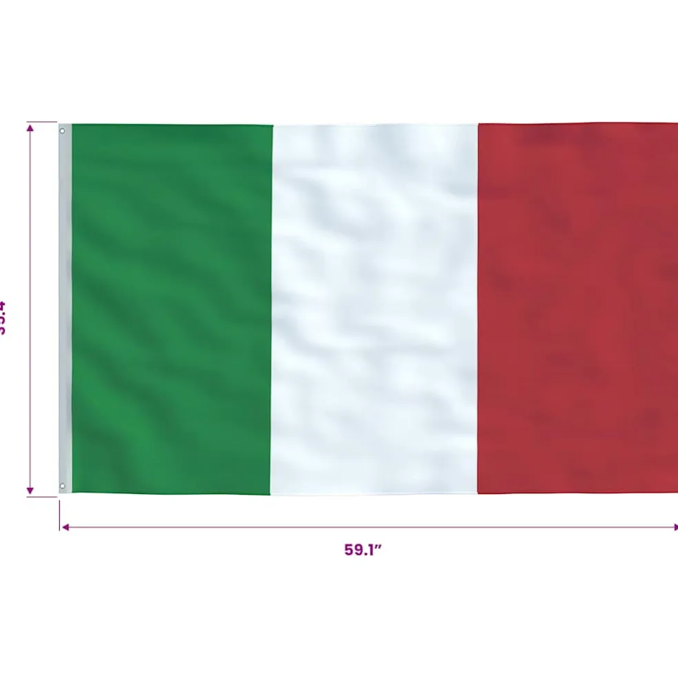 vidaXL Vlag Italië 90x150 cm