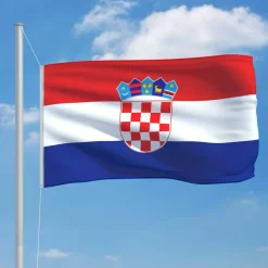 vidaXL Vlag Kroatië 90x150 cm
