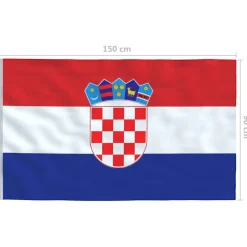 vidaXL Vlag Kroatië 90x150 cm