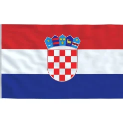vidaXL Vlag Kroatië 90x150 cm