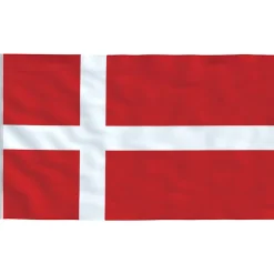 vidaXL Vlag met vlaggenmast Denemarken 6,08 m aluminium
