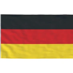 vidaXL Vlag met vlaggenmast Duitsland 6,08 m aluminium