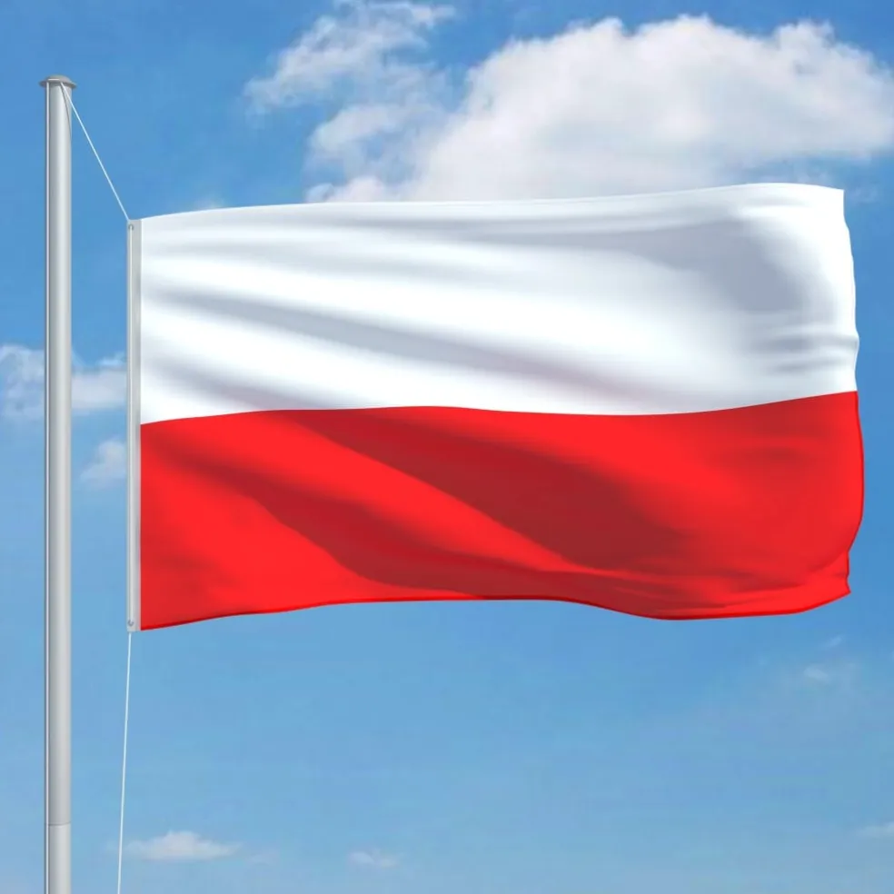 vidaXL Vlag Polen 90x150 cm