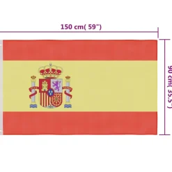 vidaXL Vlag Spanje 90x150 cm